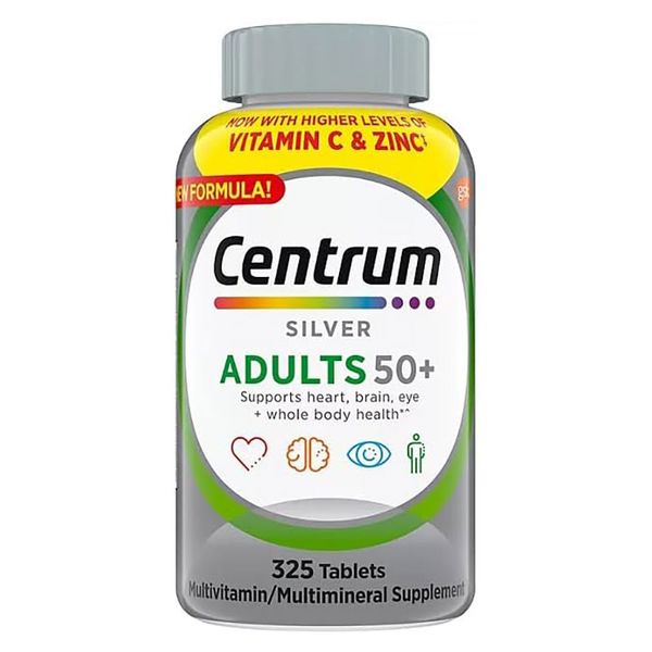 Centrum Silver Multivitamin for Adults 50 Plus, Multivitamin/Multimineral Supplement with Vitamin D3, B Vitamins, Calcium and Antioxidants