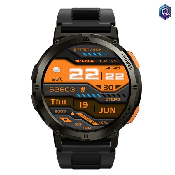 KOSPET TANK T2 Smartwatch- Black Color