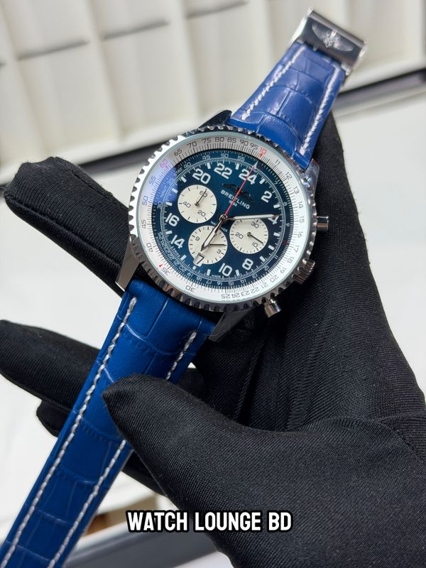 Breitling NavyTimer blue chrono
