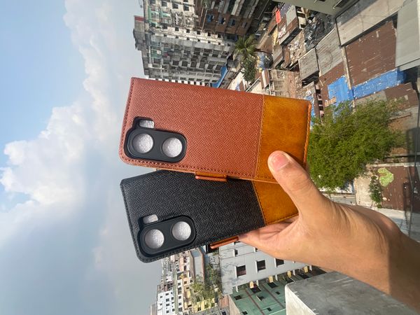 IQOO Neo9 invisible bracket portable magnetic card protection leather case with card holder