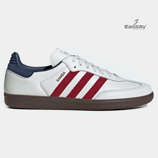Adidas Samba OG White & Maroon Color
