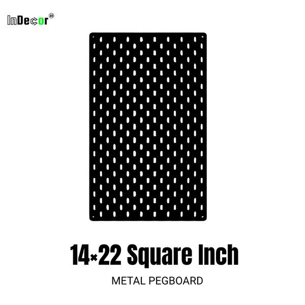 14×22 Square Inch Metal PegBoard – Space-Saving Tool & Accessory Display
