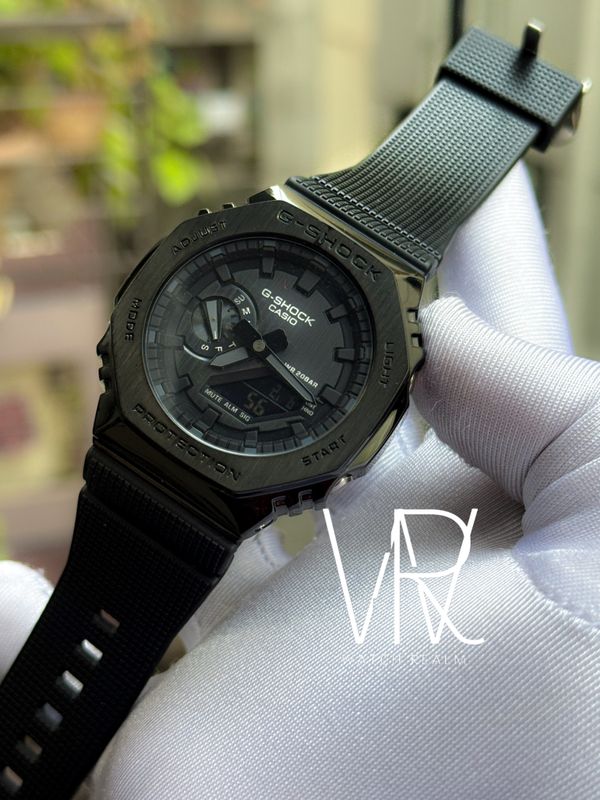 CASIO GSHOCK GM2100 FULL BLACK METAL BODY