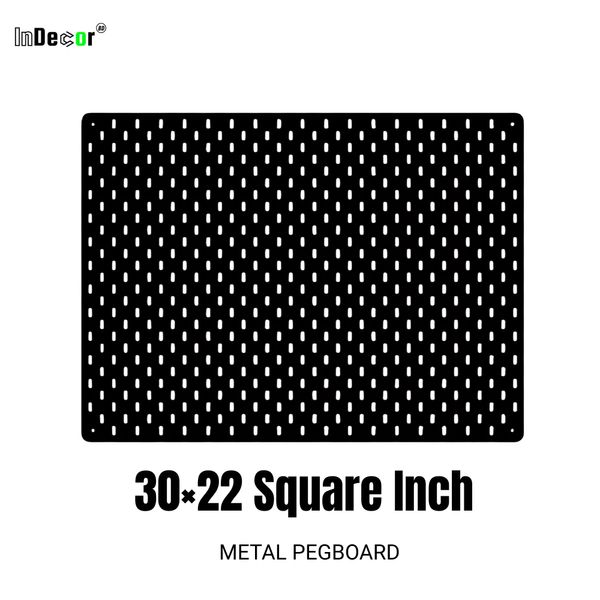 30×22 Square Inch Metal PegBoard – Desk, Gaming & Studio Organize