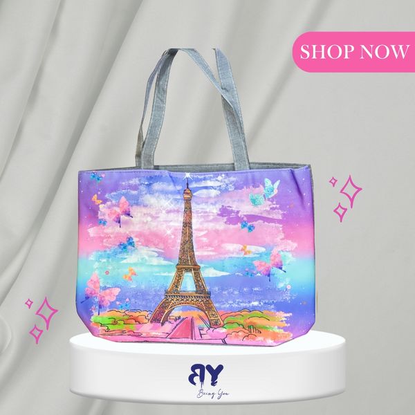 2025 Trendy Canvas Tote Bag – Women’s Multi-Color Print Shoulder Bag | High Capacity, Lightweight & Washable | Custom Pattern Design