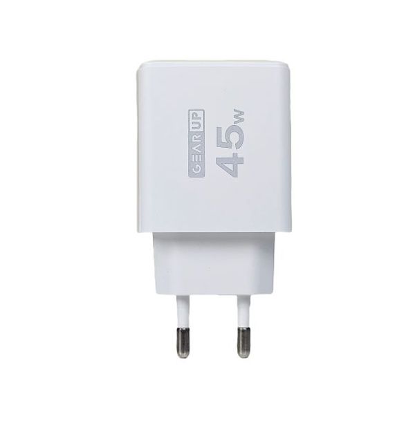 GearUP GP007 45W Fast Charging PD 3.0+ QC 3.0 USB Wall Charge .