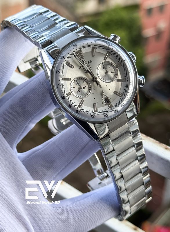 TAG SWEEP MOVEMENT WHITE DIAL SILVER BODY
