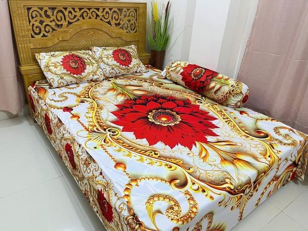 Primium 3D Bedsheet Four pices