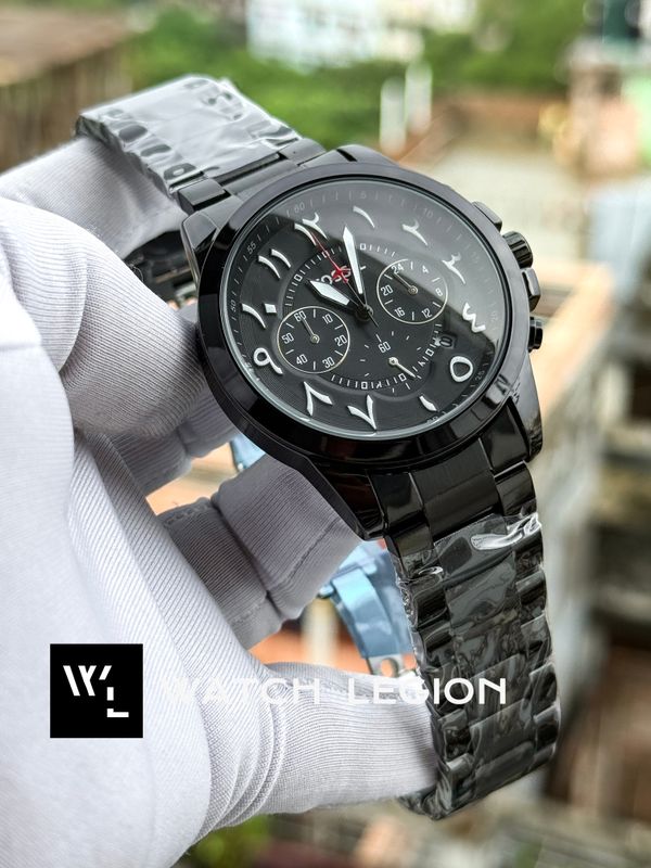 FOSSIL ARABIC CHRONO FULL BLACK