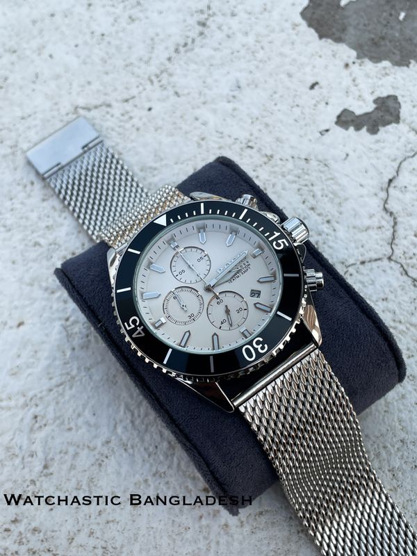 BOSS MESH CHAIN V2 SILVER CASE WHITE DIAL