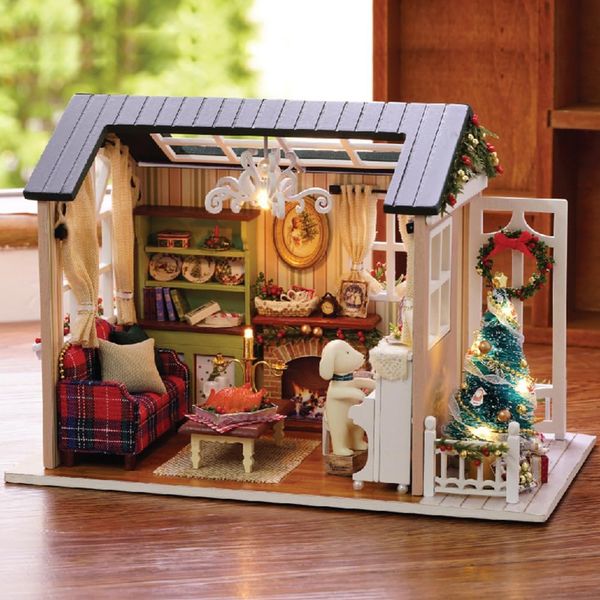 Playmoji DIY Miniature House - Holiday Times (With Dust Cover) - Image 1