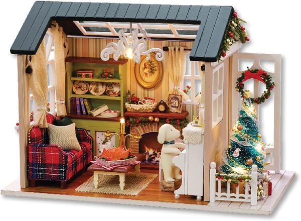 Playmoji DIY Miniature House - Holiday Times (With Dust Cover) - Image 3