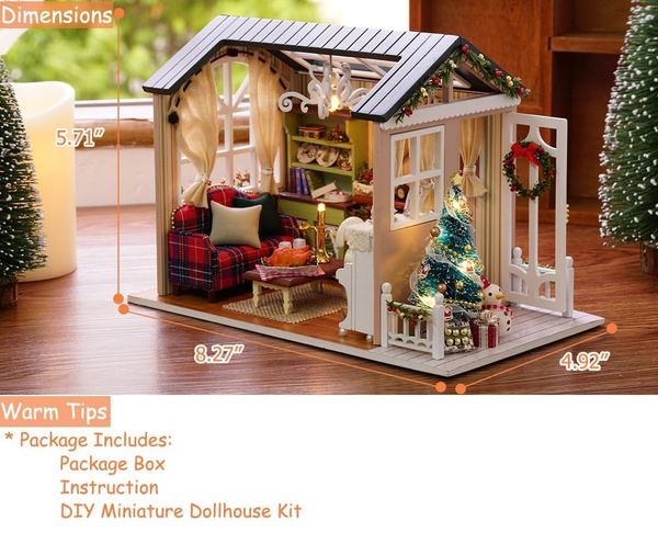 Playmoji DIY Miniature House - Holiday Times (With Dust Cover) - Image 7