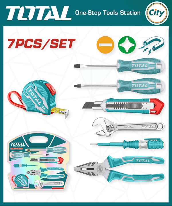 ৭ পিস হ্যান্ড টুলস সেট Total Tools THKTHP90076