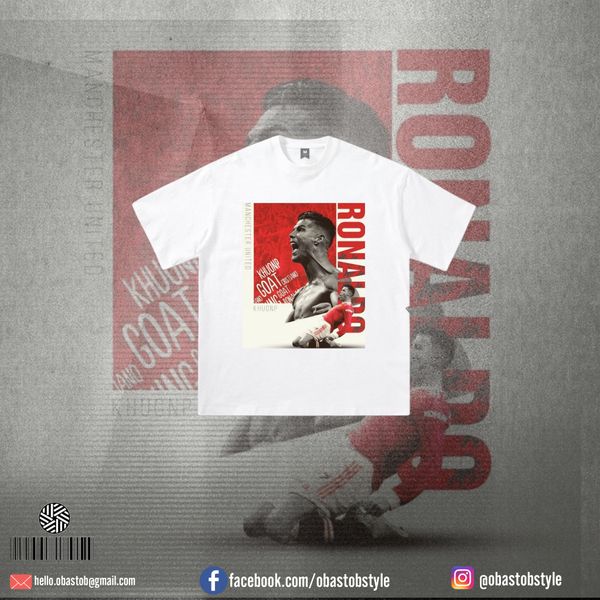 RONALDO Fans, This One’s For You! Drop Shoulder T shirt.