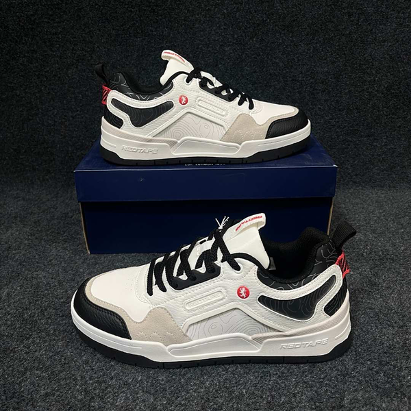 RedTape PU Lifestyle Sneaker For Men - White and Black