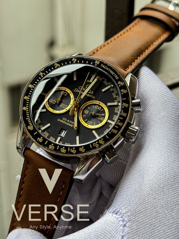 Omega Speedmaster brown belt