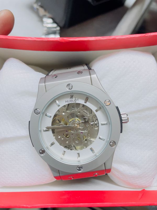 hublot auto grey velvet belt aa