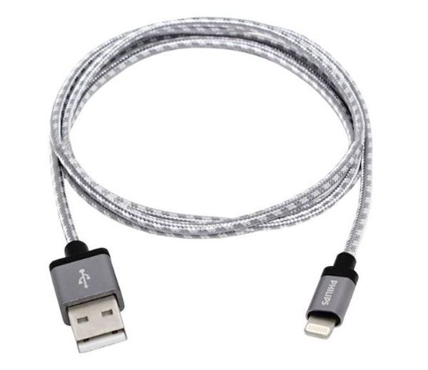 Philips Nylon Braided Lightning Cable, 1.2M