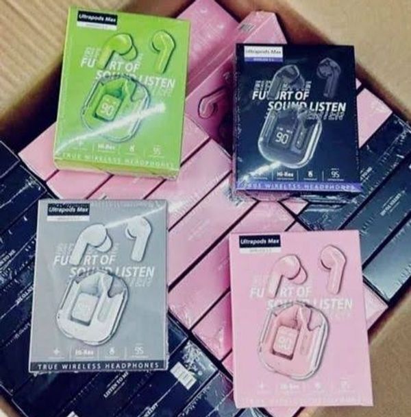 Ultrapods Max tws Original Transparent Wireless Earbuds - Multi-colour