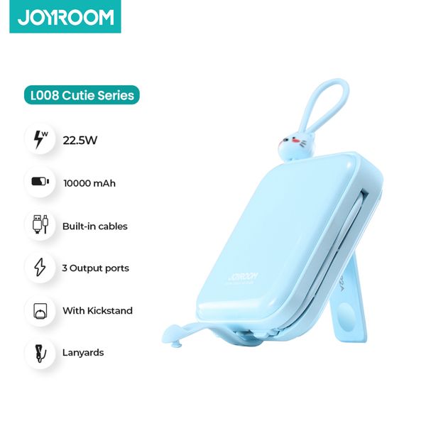 Joyroom JR-L008 22.5W 10000mah Cutie Series Power Bank With Kickstand