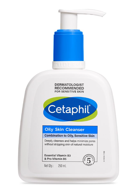 Cetaphil Oily Skin Cleanser, Daily Face Wash For Oily, Acne Prone Skin, Gentle Foaming, 250Ml