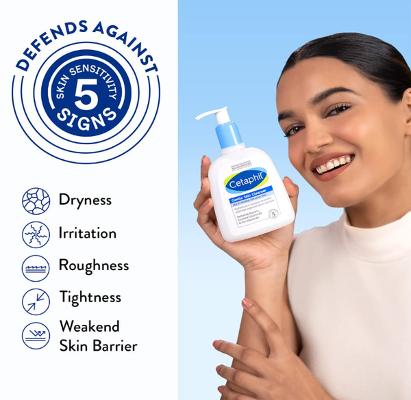 Cetaphil Gentle Skin Hydrating Face Wash Cleanser, Dry to Normal, Sensitive Skin - 250 ml - Image 3