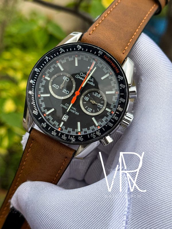 OMEGA SPEEDMASTER BROWN BELT ORANGE HAND