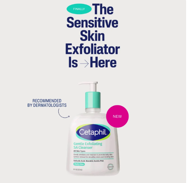 Cetaphil Gentle Exfoliating SA Cleanser 237ml - Image 3