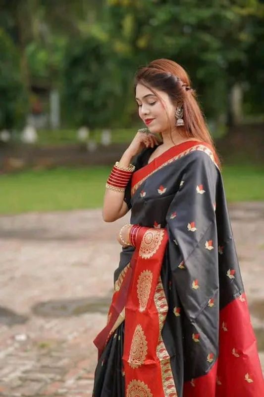 সফট সিল্ক কাতান শাড়ি