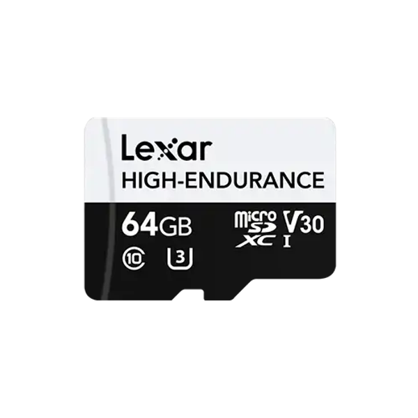 Lexar High-Endurance 64GB MicroSD UHS-I Memory Card