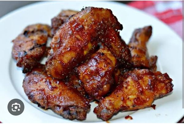 BBQ spicy wings 6 pcs