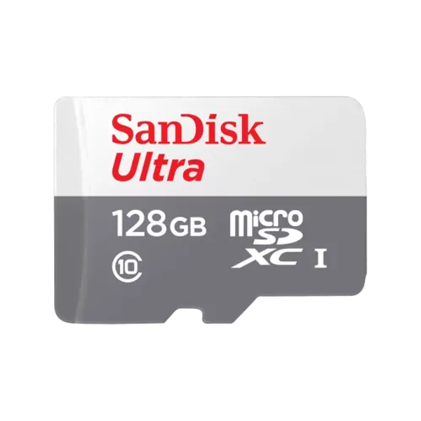 SanDisk Ultra 128GB Class-10 100mbps Micro SDXC UHS-I Memory Card (SDSQUNR-128G-GN6MN)