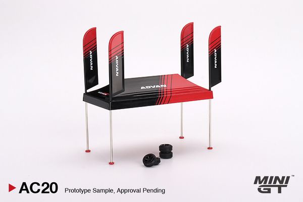 Mini GT AC 20 Paddock Service Tent Set Advan 1:64 Ready Stock