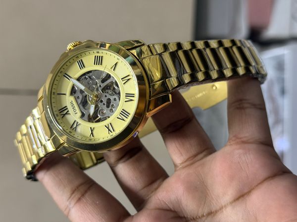 FOSSIL AUTO FULL GOLD CLIP LOCK