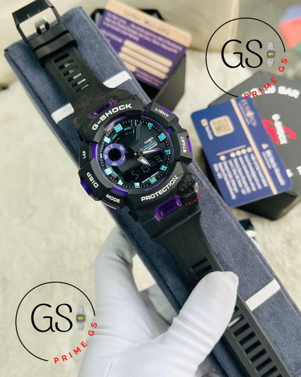 G-Shock Black Purple Tripple Timer 44 mm AA Grade GShock Watch