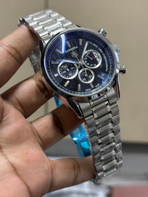TAG CHAIN 1969 FULL SILVER BLACK DIAL