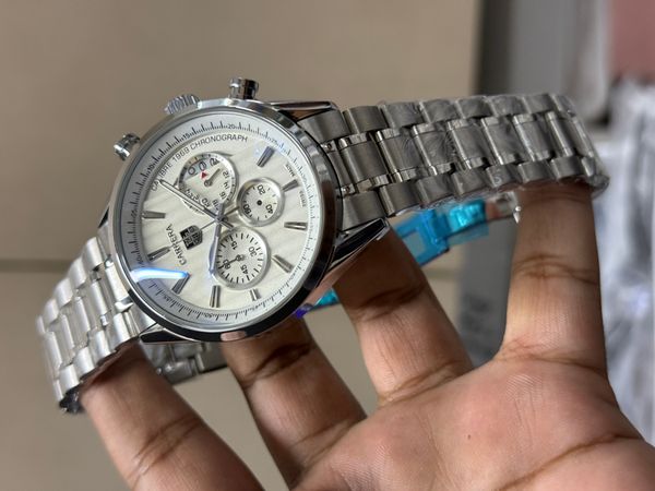 TAG CHAIN 1969 FULL SILVER WHITE DIAL