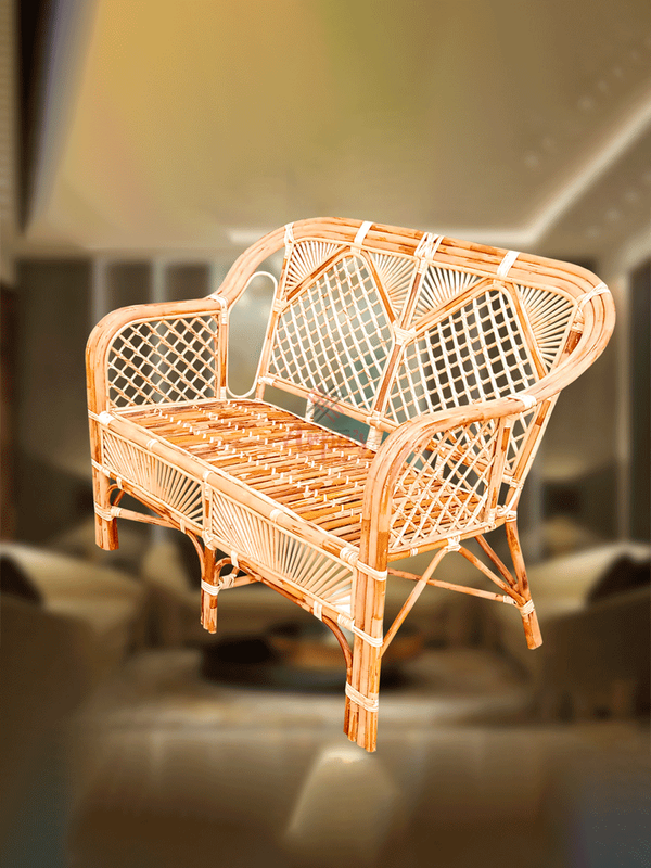 Rattan Two Seater Sofa