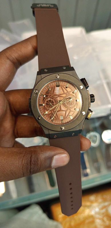 Hublot Belt Spider Brown Dial Black Case Black Belt V2