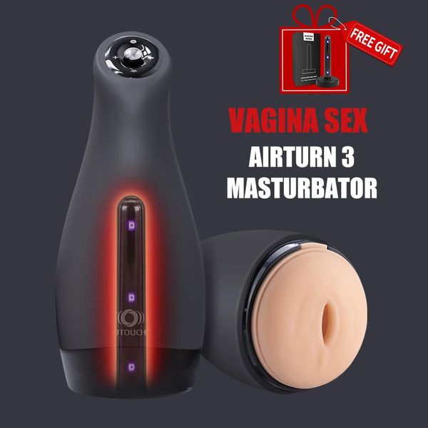 Airtune 3 Male Sucking Mastubator Vibration Blowjob Machine Masturbation Cup Sex Toys Adult Goods for Men Masturbate