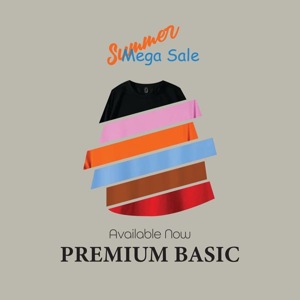 Basic T-Shirt Combo 7 pcs