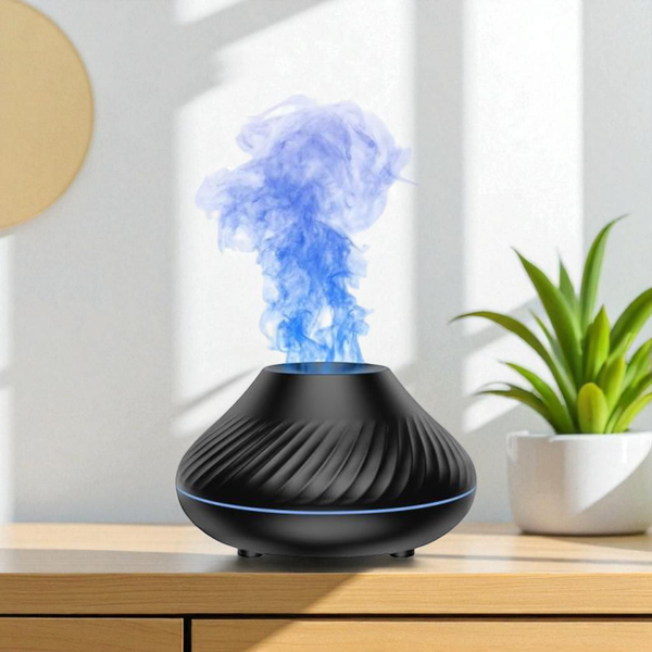 GearUP DQ705 Volcanic Flame Mini Humidifier With Color Night Light- White