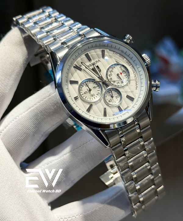 TAG CHAIN 1969  WHITE DIAL SILVER CASE