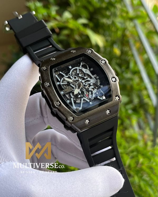 RM BLACK CASE BLACK STRAP (AA)