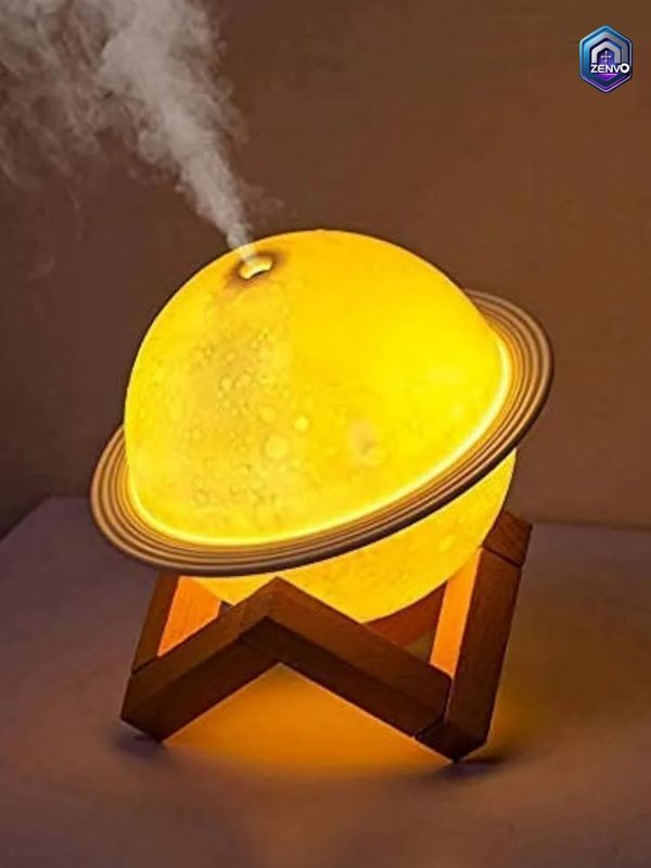 Portable Colorful Ambient Light Planet Humidifier 200ml