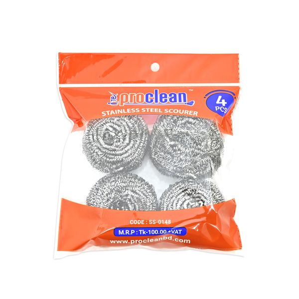 Proclean Stainless Steel Scourer_SS-0148 (4pcs )