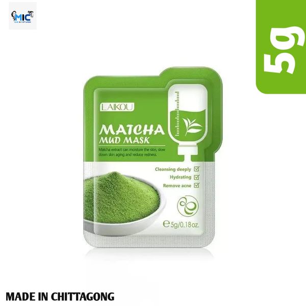 LAIKOU Matcha Mini and tube Mud Mask