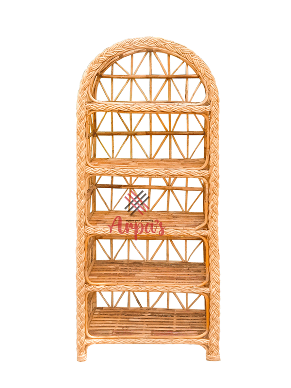 Oval Shape Rattan Shelf (Large)