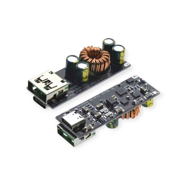 3518 60W 6-35V DC to USB Type C PD 3.0 QC4 Type A QC3.0 DC Fast Charge 12V 24V Step-Down Power Module USB Type-C Mobile Phone Quick Charge Adapter